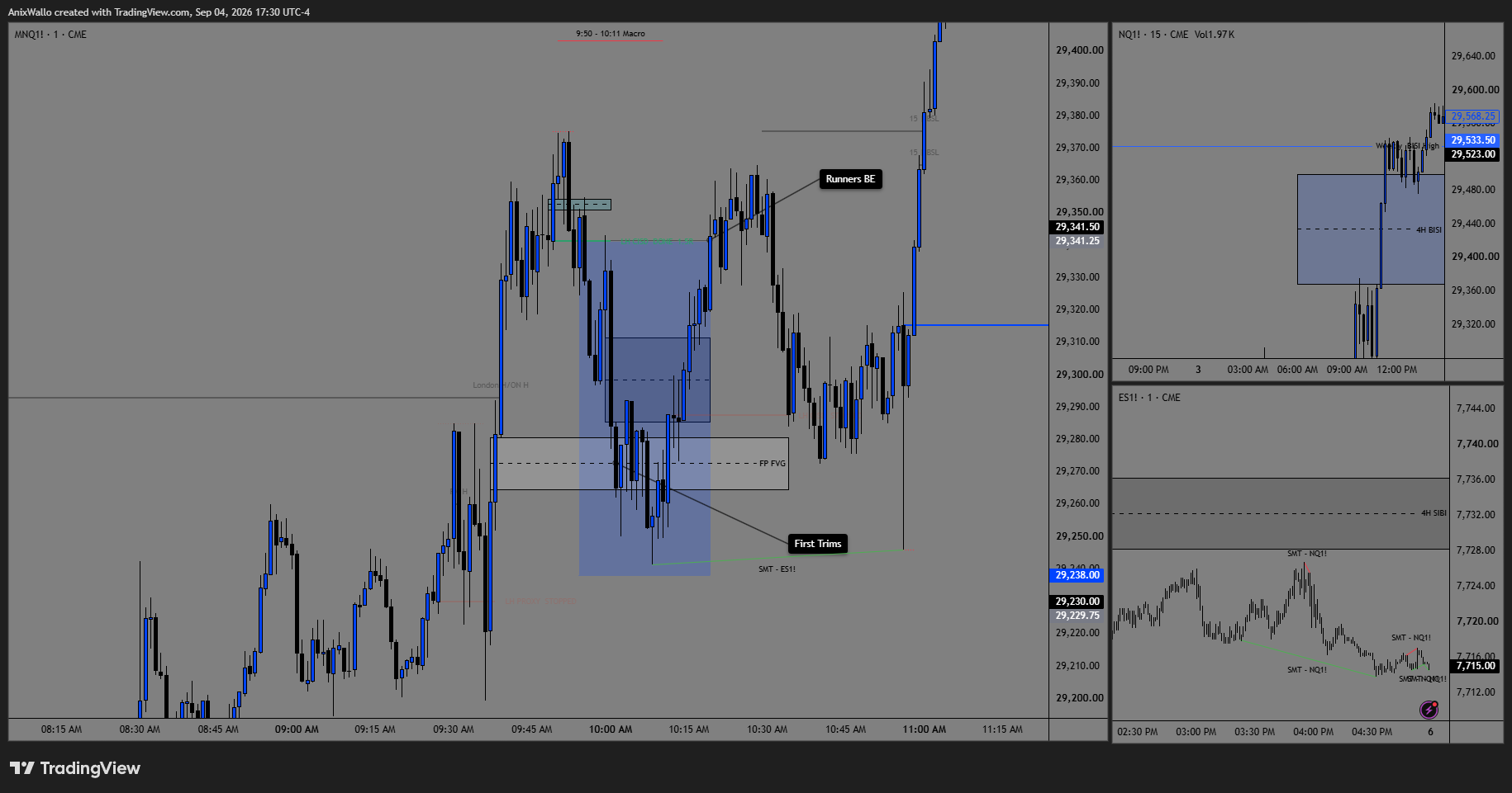 September 3 — a clean short off the LH CISD with partials banked and runners trailed to BE